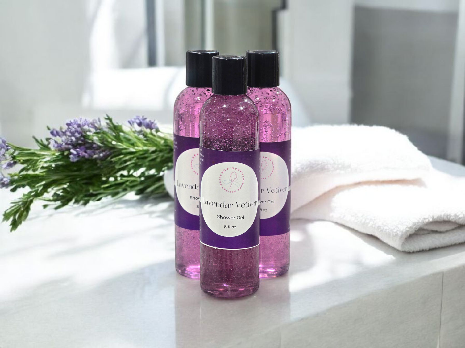 Lavender Vetiver Shower Gel