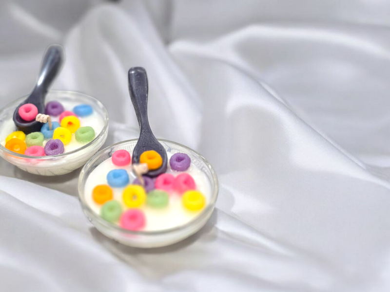 Mini Bowl of Fruit Loops Soy Blend Candle