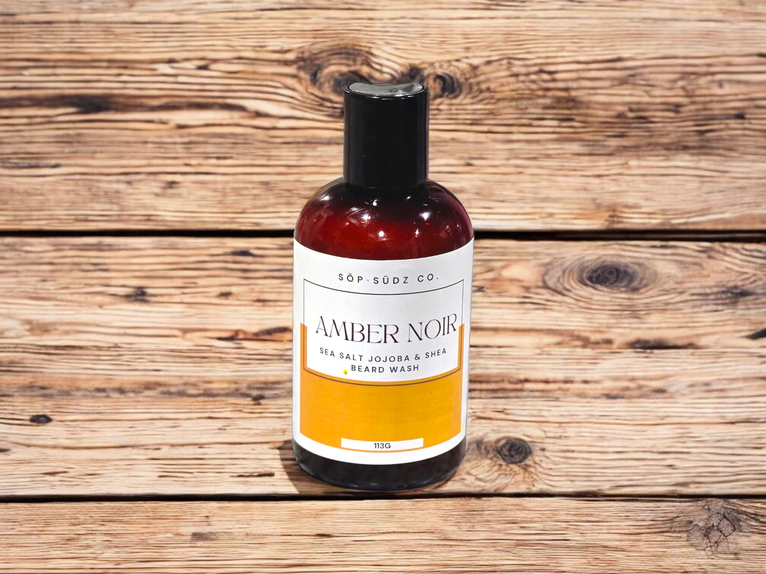 Amber Noir Sea Salt &amp; Jojoba Oil Beard Wash