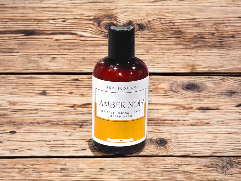 Amber Noir Sea Salt &amp; Jojoba Oil Beard Wash