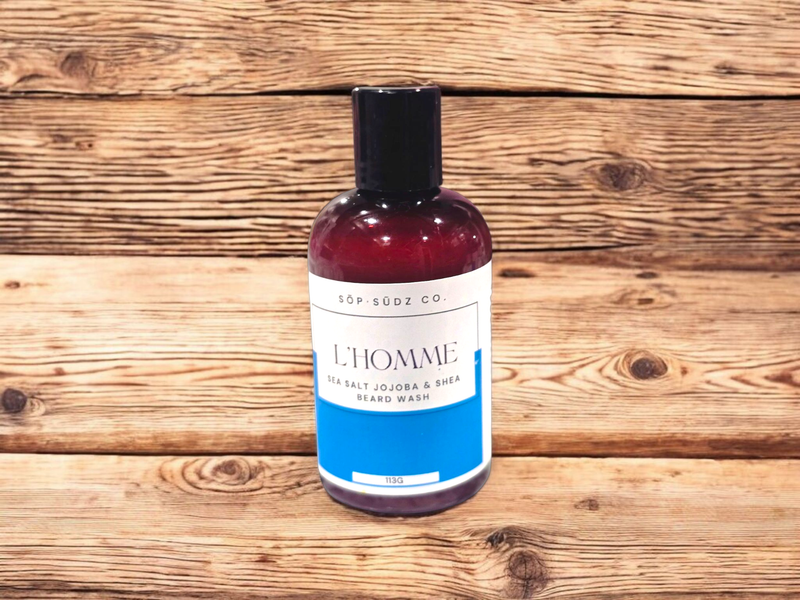 L’HOMME Sea Salt &amp; Jojoba Oil Beard Wash