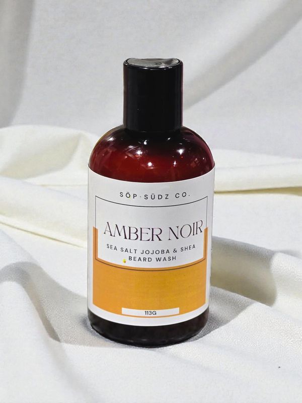 Amber Noir Sea Salt &amp; Jojoba Oil Beard Wash