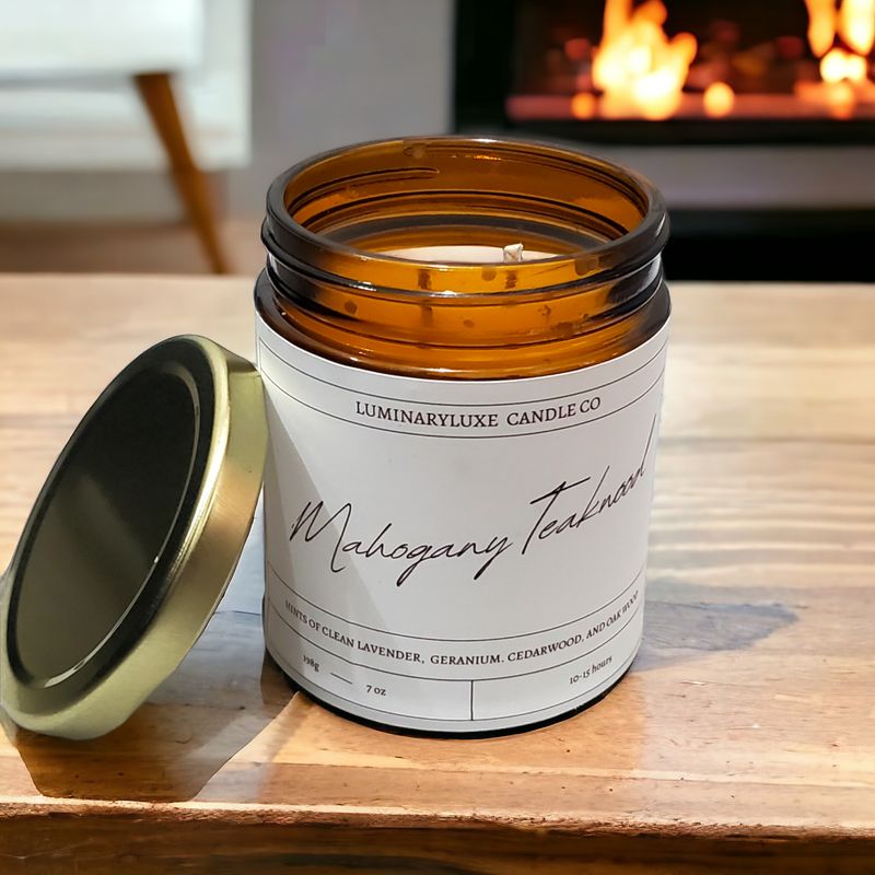 Mahogany Teakwood Parasoy Candle