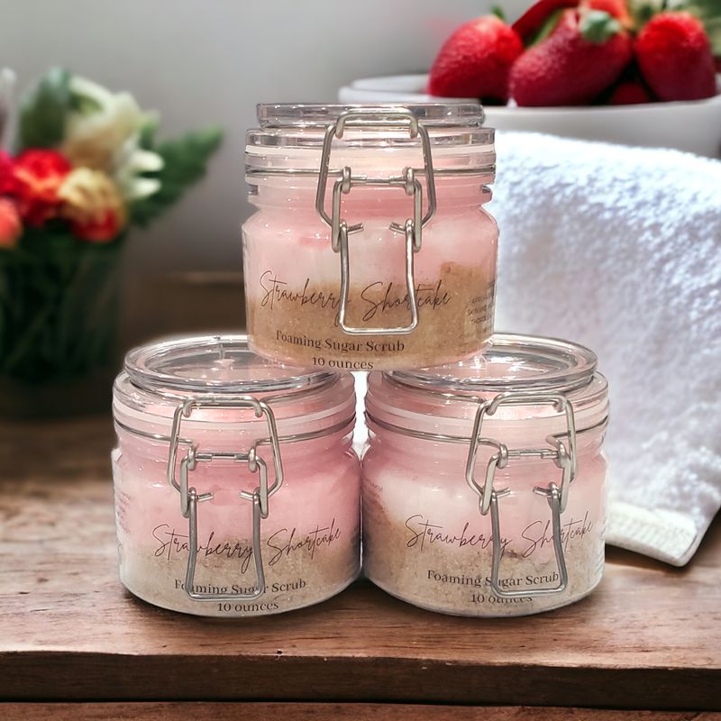 Strawberry Shortcake Foaming Sugar Scrub