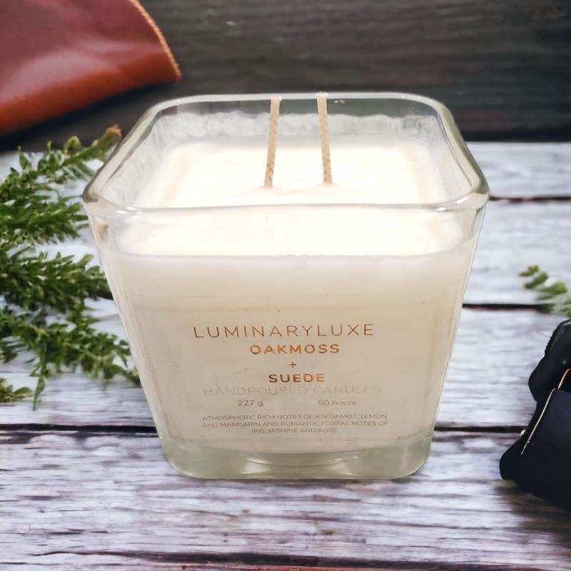 Oakmoss + Suede Soy Candle 
