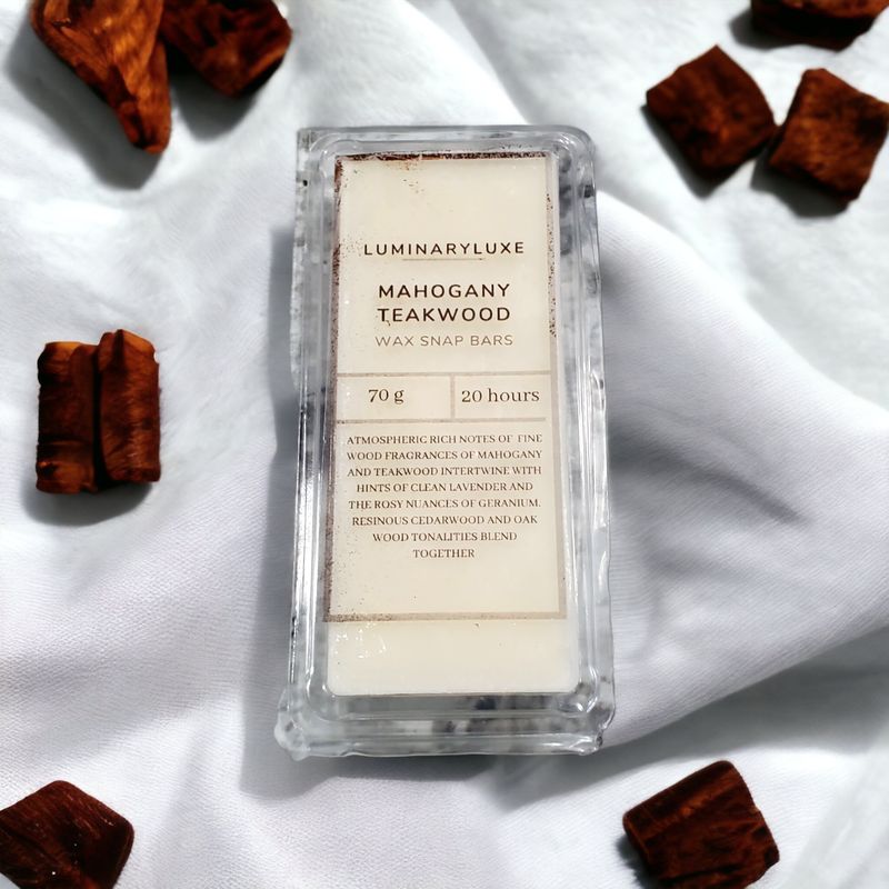 Mahogany Teakwood Wax Snap Bars