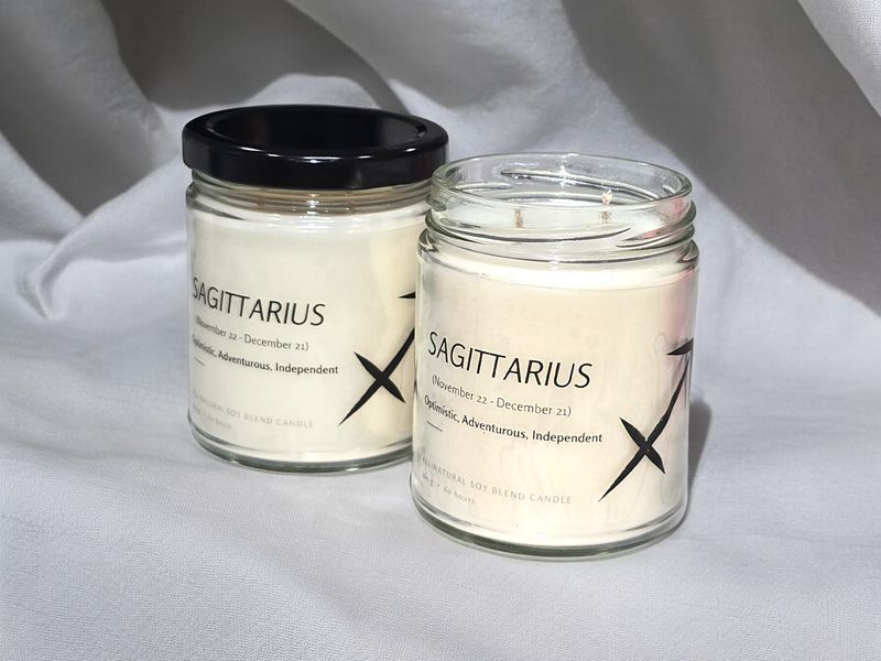 Sagittarius Parasoy Candle