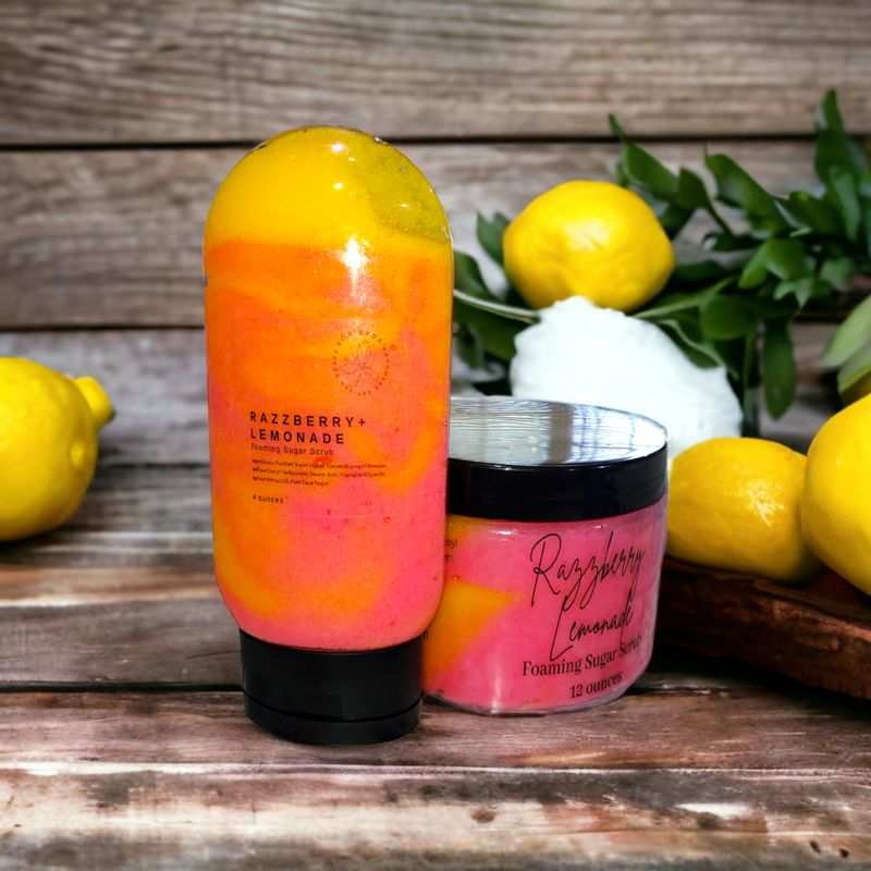 Razzberry Lemonade Foaming Sugar Scrub