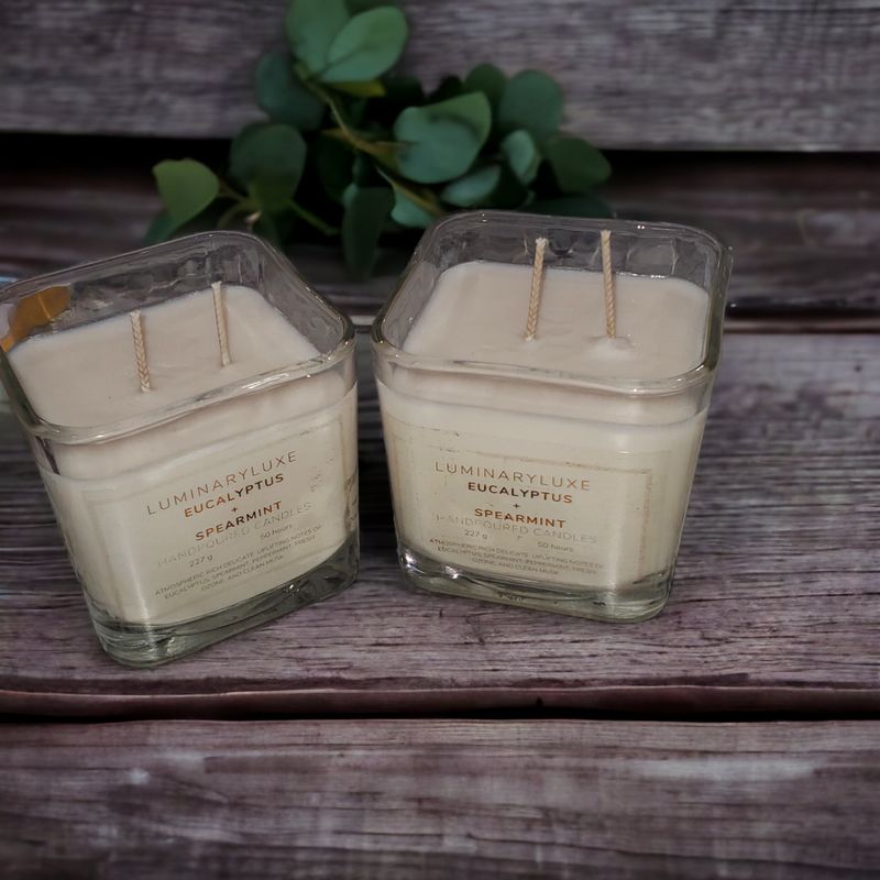 Eucalyptus + Spearmint Soy Candle