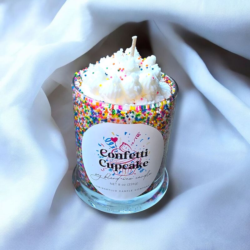 Confetti Cupcake Parasoy Candle
