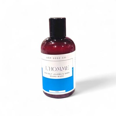 L’HOMME Sea Salt &amp; Jojoba Oil Beard Wash