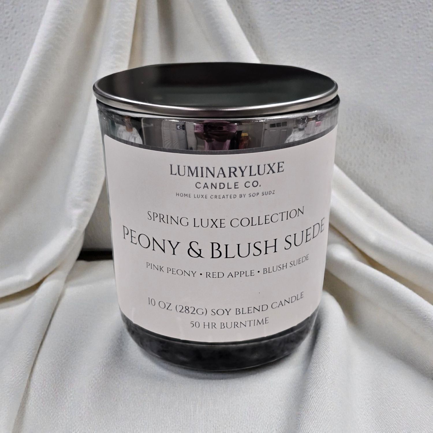 Peony &amp; Blush Suede | Luxury Soy Blend Candle