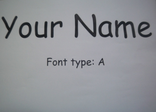 Font Type A Comic Sans