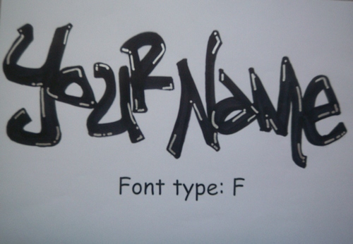 Font Type F Graffiti