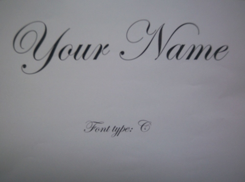 Font Type C Edwardian Script