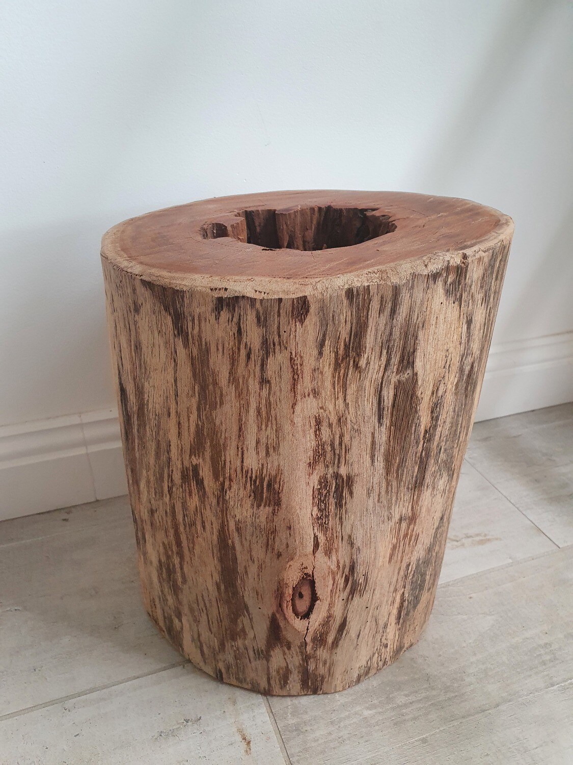 Hollow Timber Vase