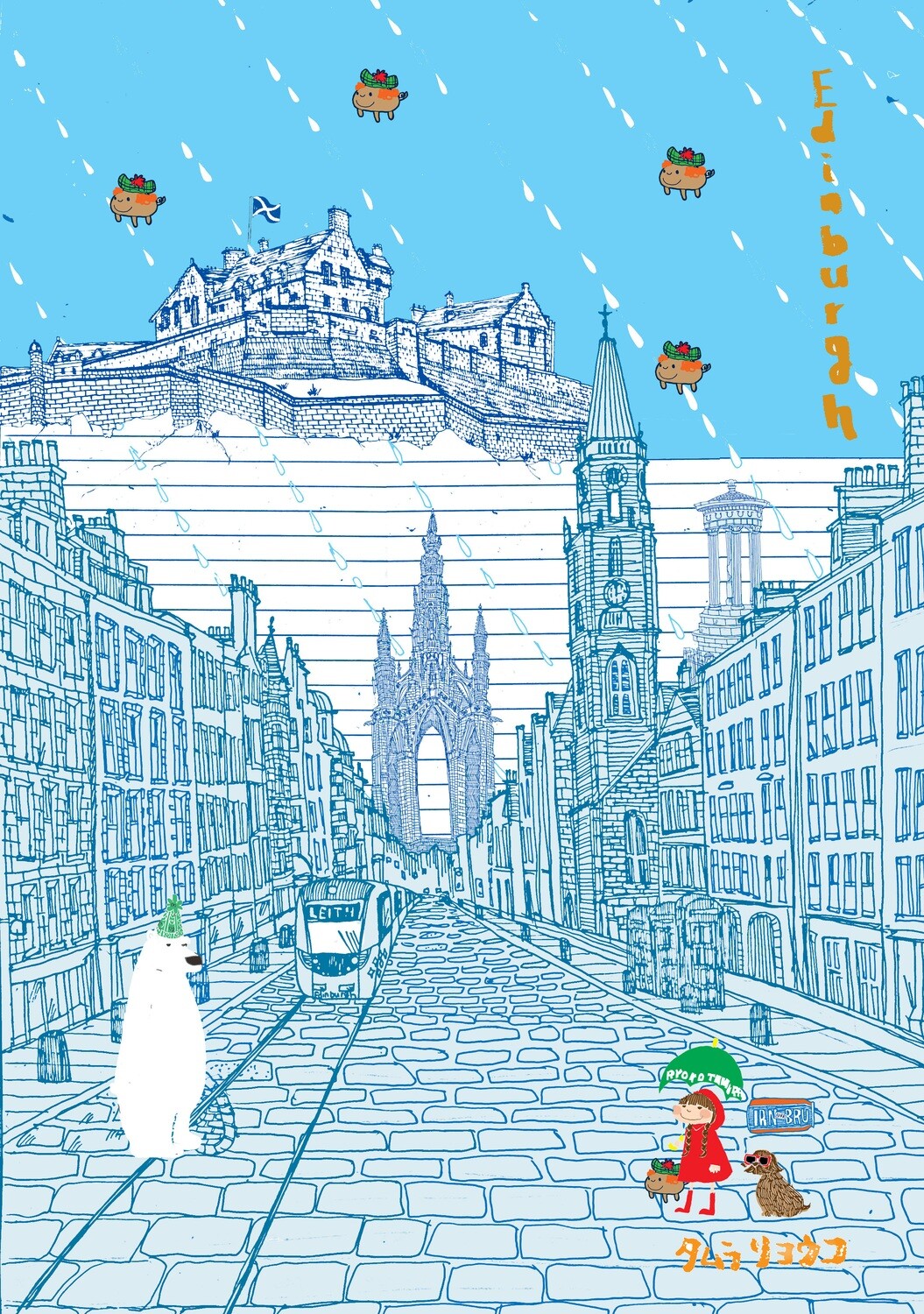 Edinburgh High street A5 Edinburgh High street A5