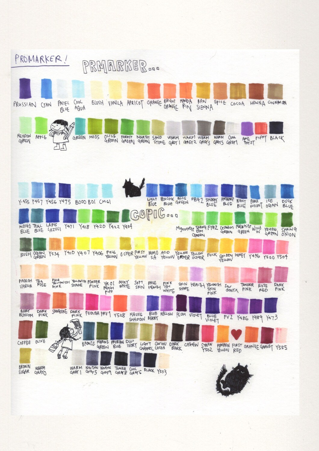 Colour Chart A4 Colour Chart A4