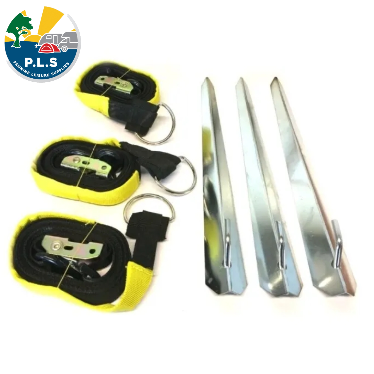 Awning Storm Tie Down Kit Straps & Stakes Caravan Motorhome Camping Tent BG400