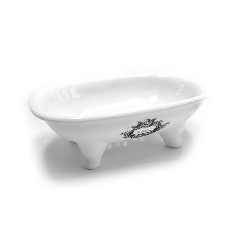 White Tub Soap Dish