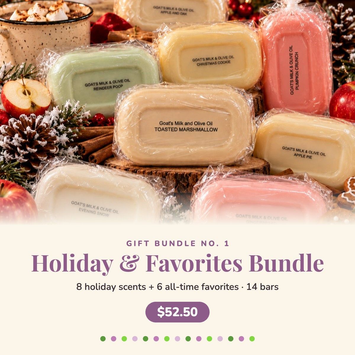 Holiday & Favorites Bundle — 8 Holiday Bars + 6 All-Time Favorites Holiday & Favorites Bundle — 8 Holiday Bars + 6 All-Time Favorites