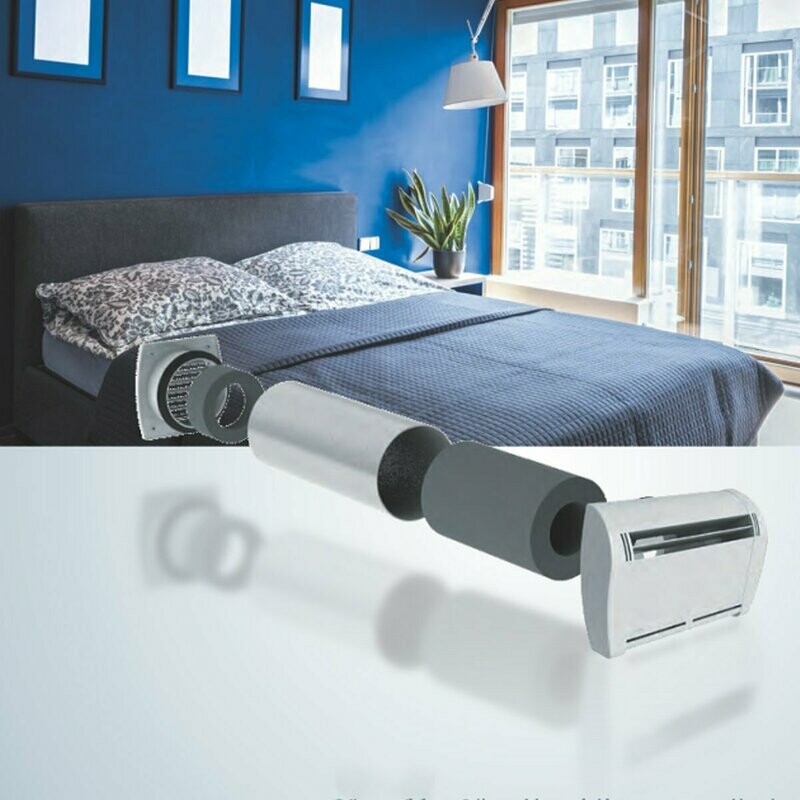 Anjos Acoustic & Humidity Controlled Wall Vent (125mm Diameter)