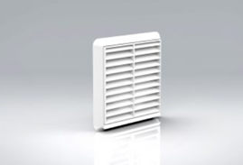 100mm External Louvred Wall Grille. Choice of colours