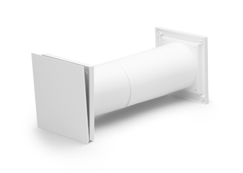 Fresh TL100DE Anti Draught Wall Vent Kit. The equivalent area of this vent is  3,210mm²