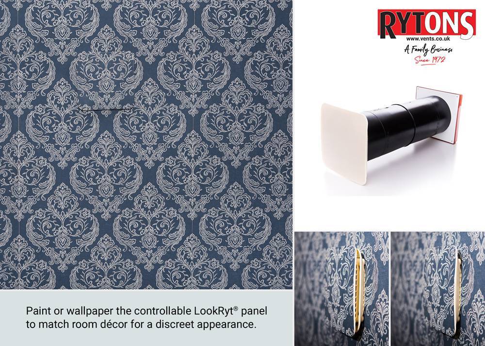 Rytons AC10HPWH Baffled & Controllable Wall Vent. The  equivalent area of  this vent is 7,500mm²