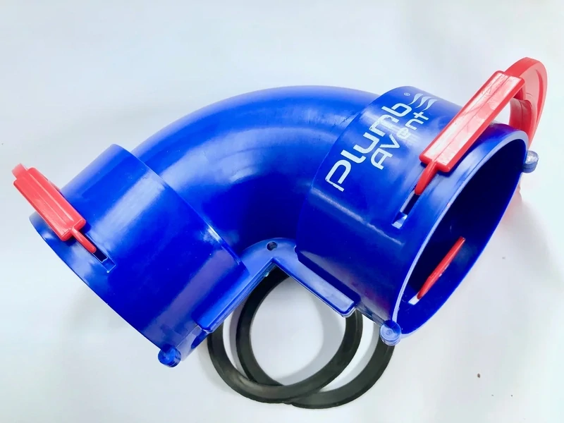 90 Degree Bend for 90mm Semi-Rigid Duct