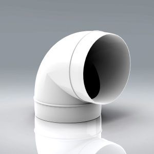125mm Round Verplas 90 Degree Bend