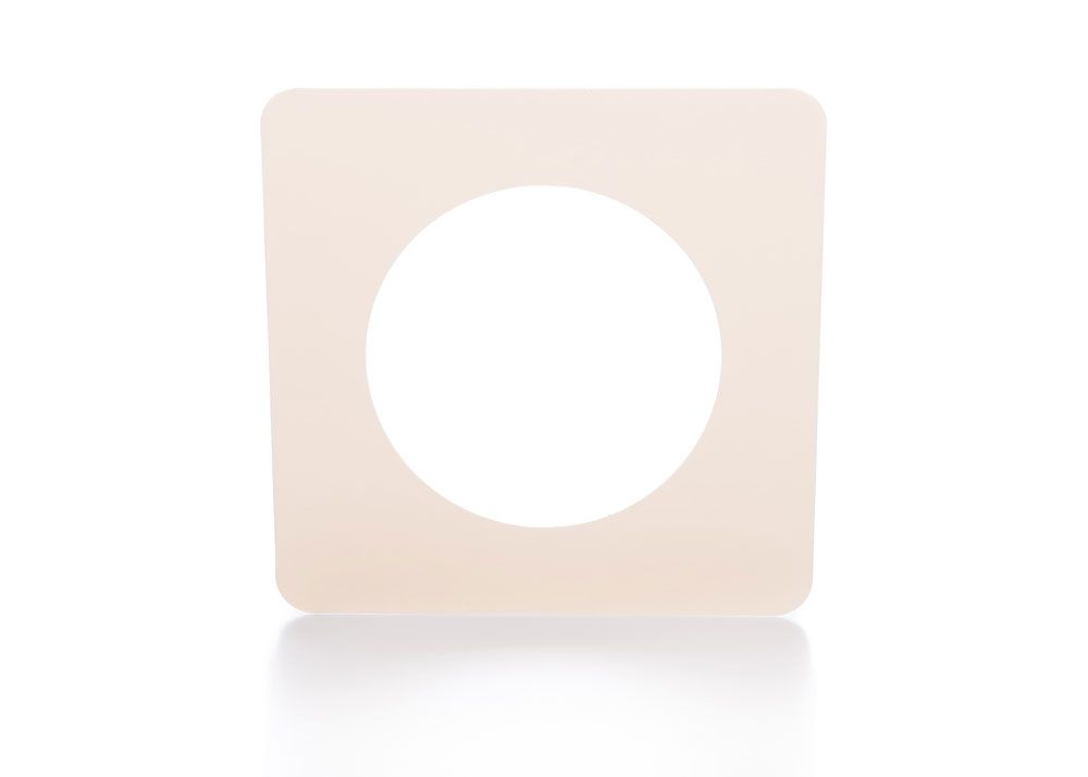 Ryton Self -adhesive Wall Plate 125mm diameter plate to make good internal surface by covering damage caused by drilling
