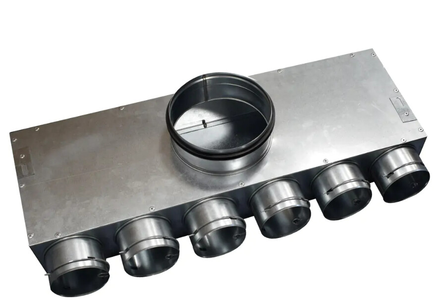 Quiet-Vent 6 Point 90mm Top Entry Distribution Box 150mm Spigot