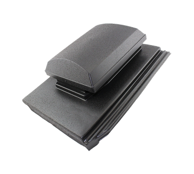 Glidevale G5 Roadstone Stonewold/ Donard Flat Tile Vent - Black and Grey ( Free Area of 20,000mm²)