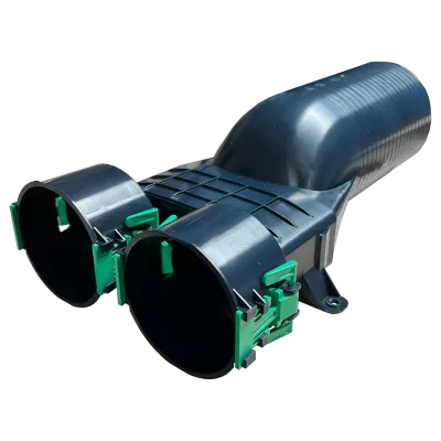 Quiet-Vent 125mm to 2x90mm Straight Plenum