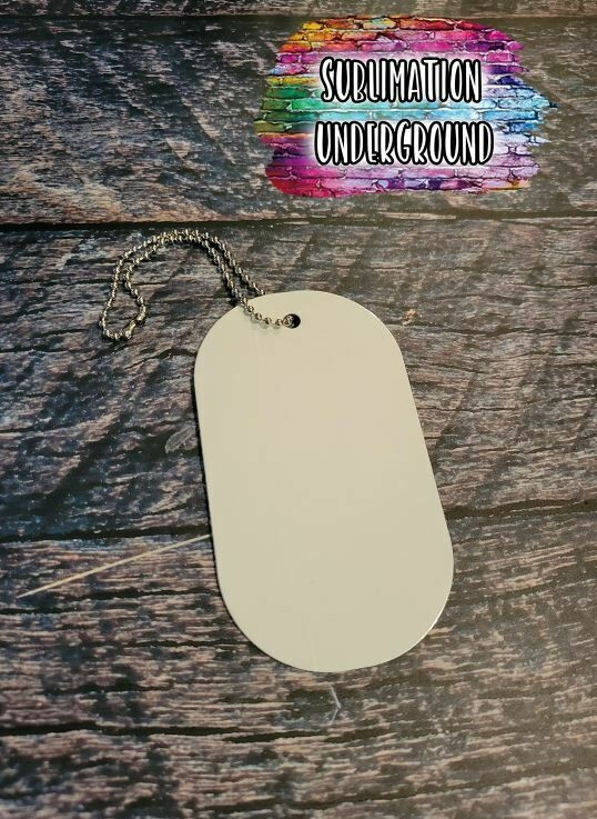 Dog Tag Aluminum Double Sided Ornament