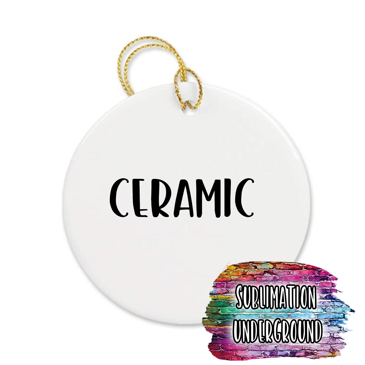 Sublimation Ornament 2.75 Gloss White Round Aluminum, 2-Sided – Emerald  Vinyl