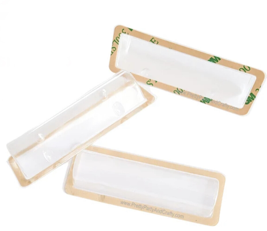 Plastic Money Pouch with Adhesive Backing (13 Pack)
