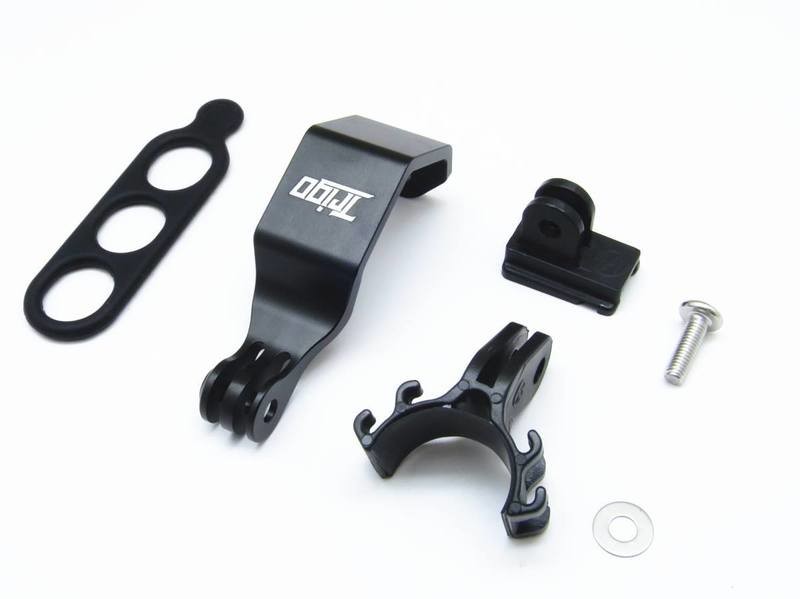 Easy Mount Cateye or Generic Headlight / GoPro Camera  adapter bracket on Brompton brake caliper fixture (TRIGO)