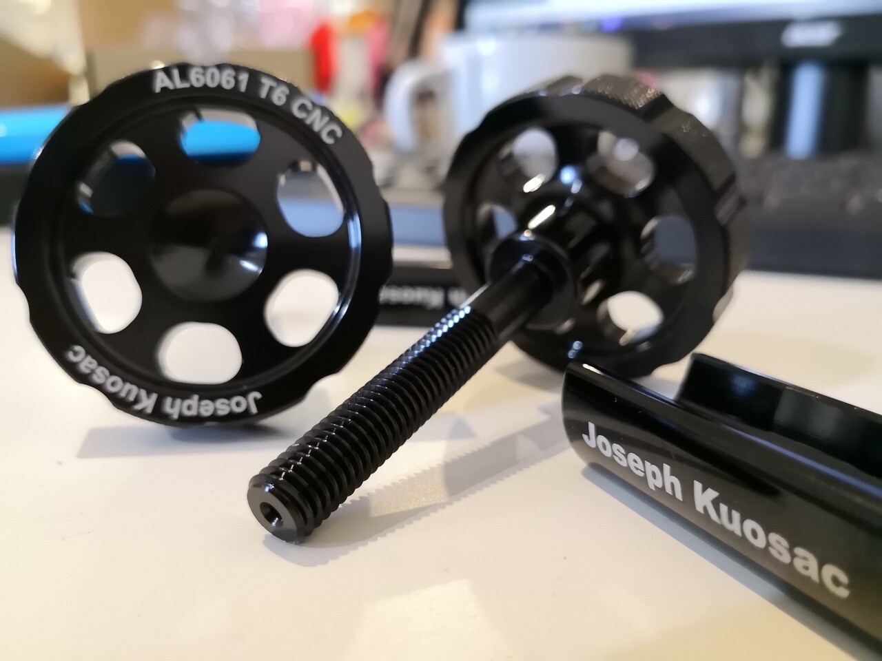 Knob type hinge clamp set lightweight for Brompton (Joseph