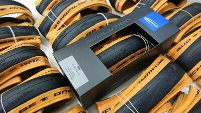 Brompton Chpt3 Specific Foldable Tan Wall Tyre 35-349 (Schwalbe One) w Inner Tube options