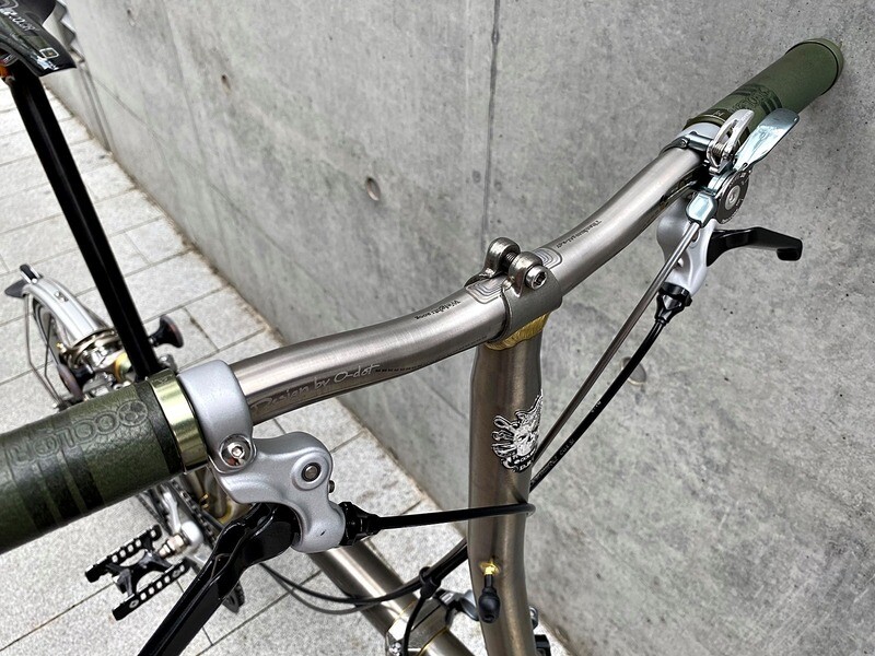 BROMPTON Premium Titanium Handlebar Riser Bar 540mm (COLORPLUS)