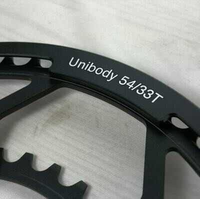 H&h HH Unibody 54/33T ブロンプトン Brompton Bicycle Crank & Chainwheel - H&H 54/33T Chain-Guard Intergrated