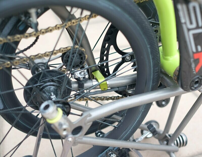 CNC Machined Front Axle Hook v.2 for Brompton (H&amp;H)