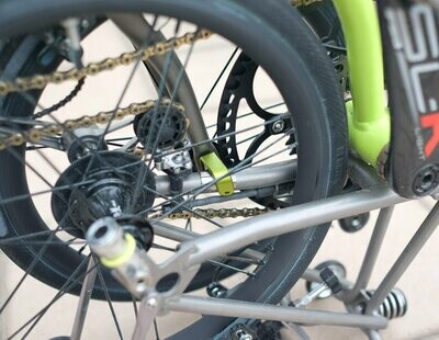 CNC Machined Front Axle Hook v.2 for Brompton (H&amp;H)