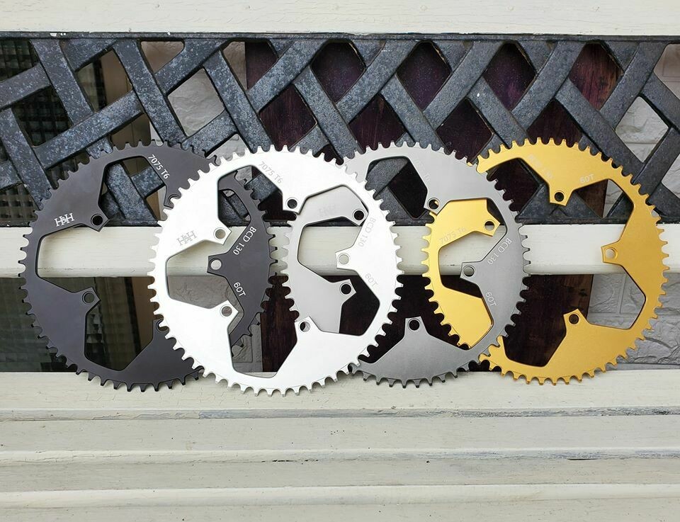 Brompton Champion Edition BCD130 60T Narrow Wide Teeth Chainring (H&H) Stock Crankset Compatible