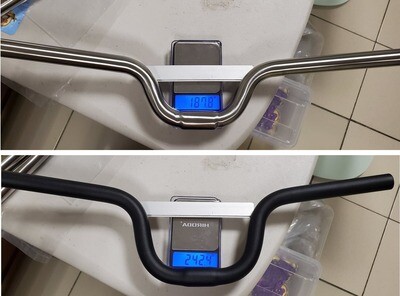 H&H Titanium Midrisebar Brompton ブロンプトン H&H Titanium Ergonomic Handlebar for Brompton Bicycle