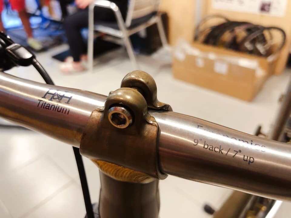 ブロンプトンH＆Ｈ Titanium Ergonomics Lowrisebar ブロンプトンH＆H Titanium Ergonomics Lowrisebar