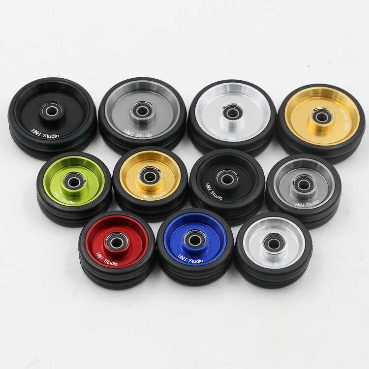 For Brompton Birdy CarryMe Lightweight Aluminum Mid size (55mm) ezwheels Bearing easy wheels (H&amp;H)