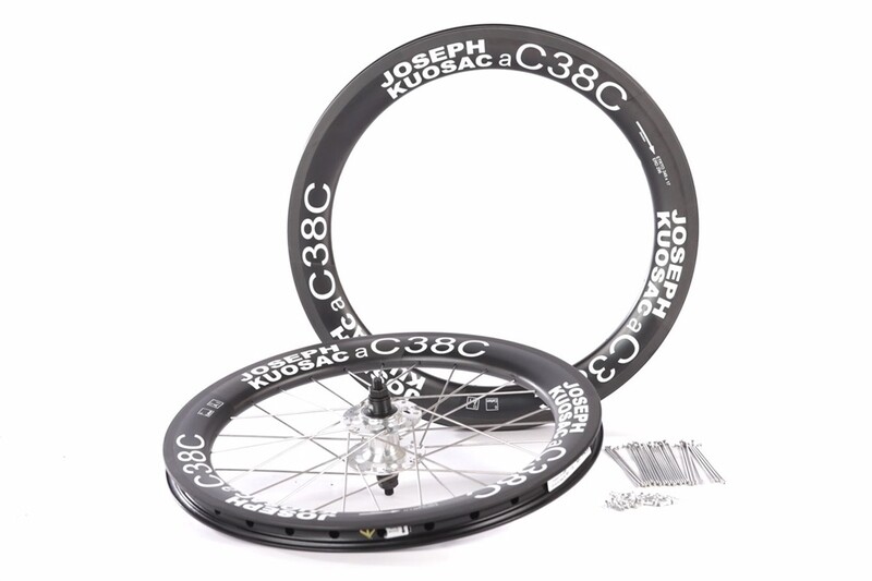 Brompton Racing Carbon Fiber Wheelset C38C 349 Front Wheel + Rear Rim option w SwissStop brake pads (Joseph Kuosac)